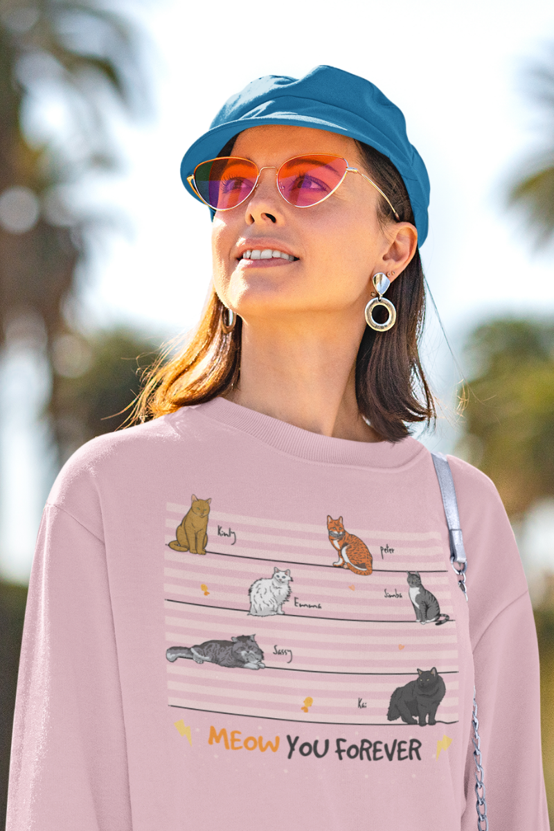 Personalized Meow You Forever Sweatshirt For CatLovers