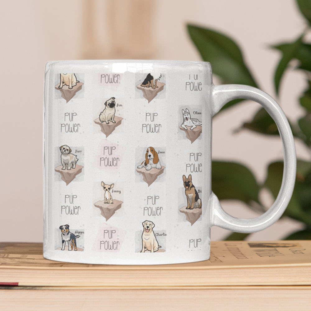 All Over Print Personalized Dog Lover Mug