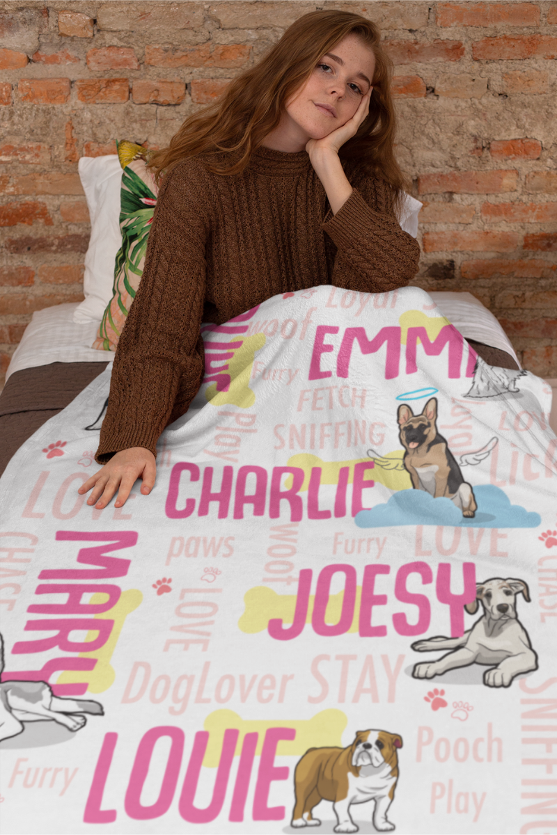 Classic Furry Life Themed Personalized Blanket (Premium Mink Sherpa)