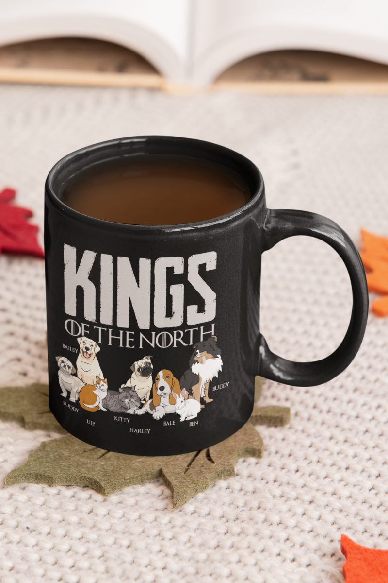Kings Of The North Personalized Mug For Pet lovers