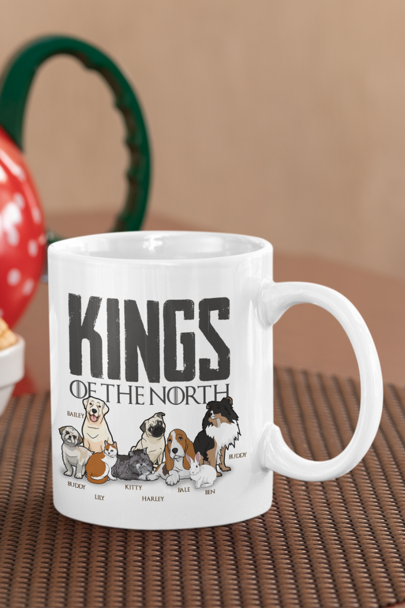 Kings Of The North Personalized Mug For Pet lovers