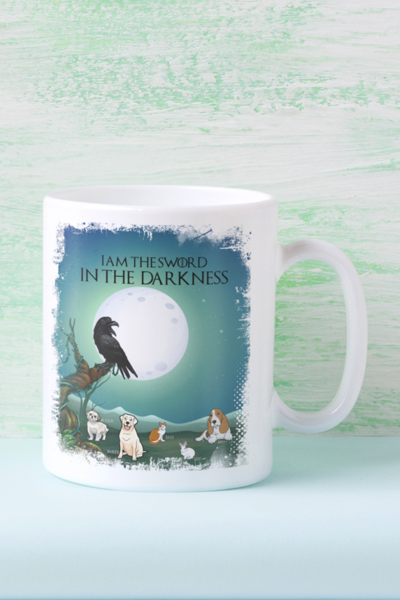 "The Sword In The Darkness" Customized Mug For Pet lovers