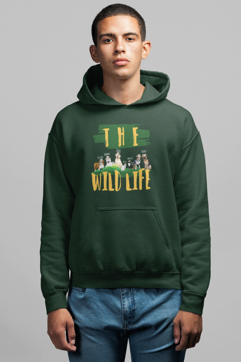 The Wild Life Personalized Dog Lover Hoodies