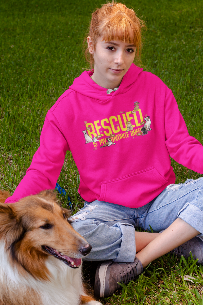 Rescue Is My Favorite Breed Customized Hoodie For Dog Lovers