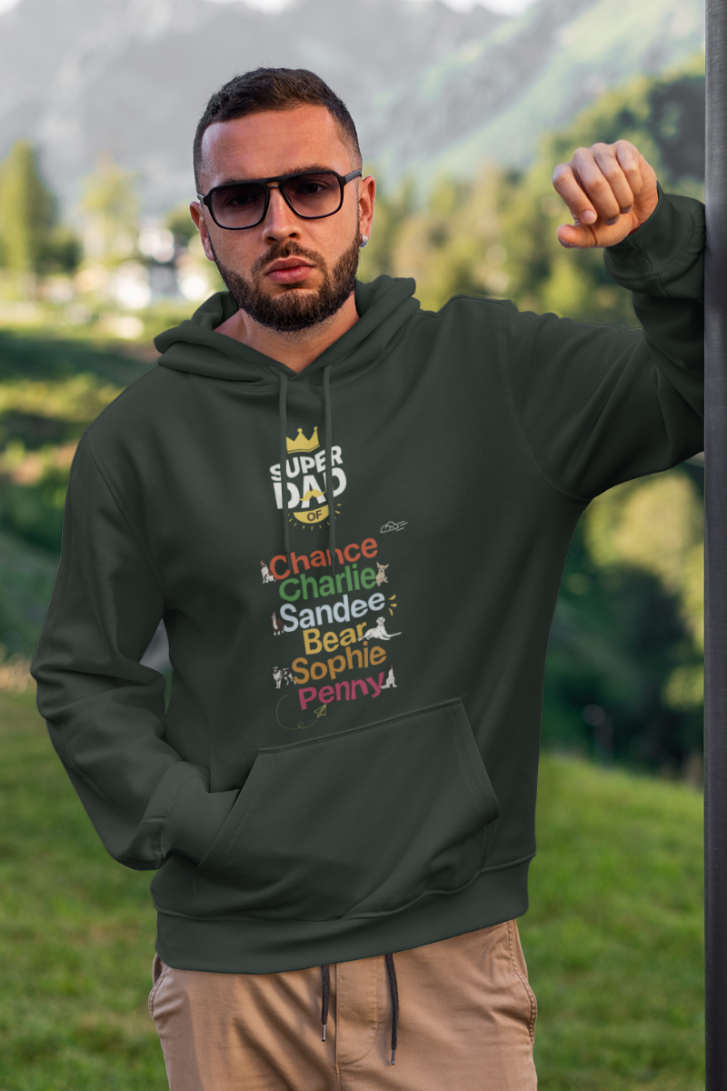 Personalized Super Dad Hoodie