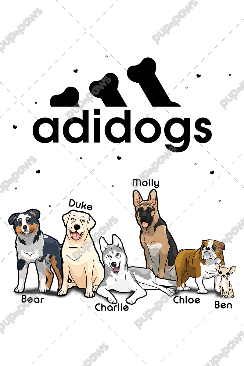 Adidogs Customized Dog Lover Sweatshirt