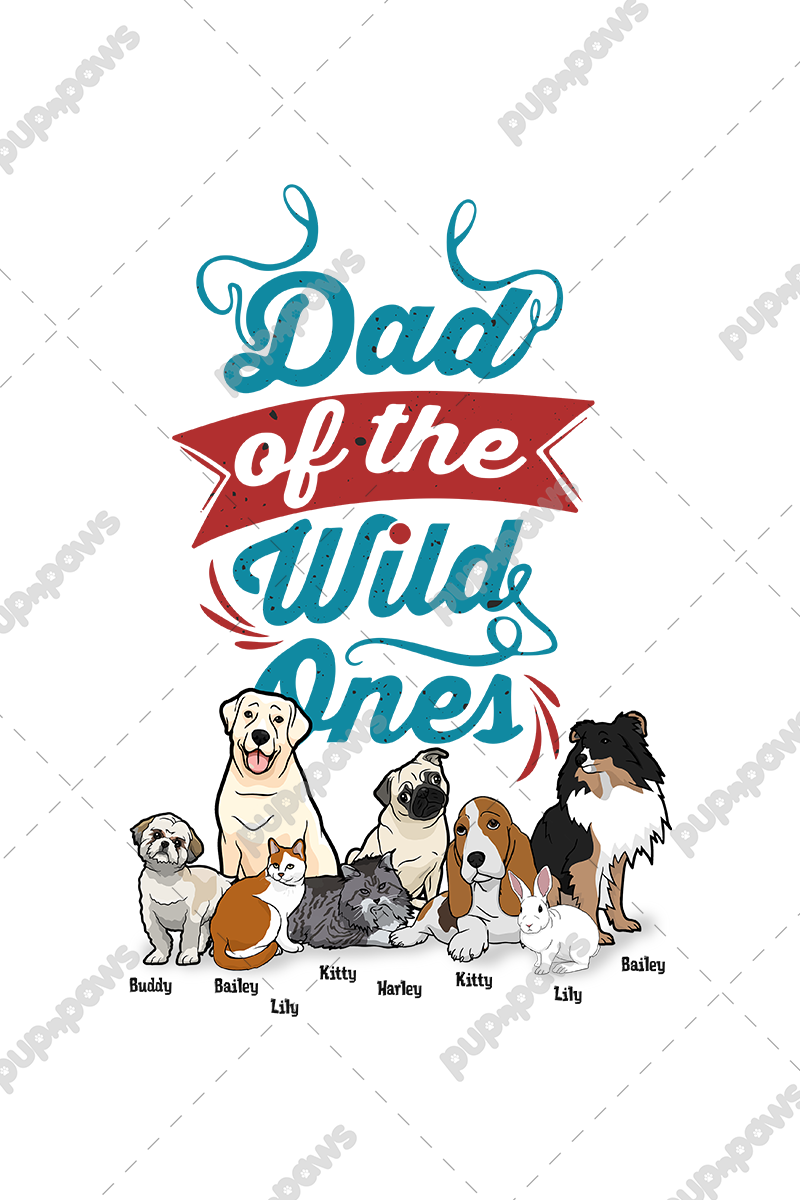 Personalized Dad Of The Wild Ones Mug