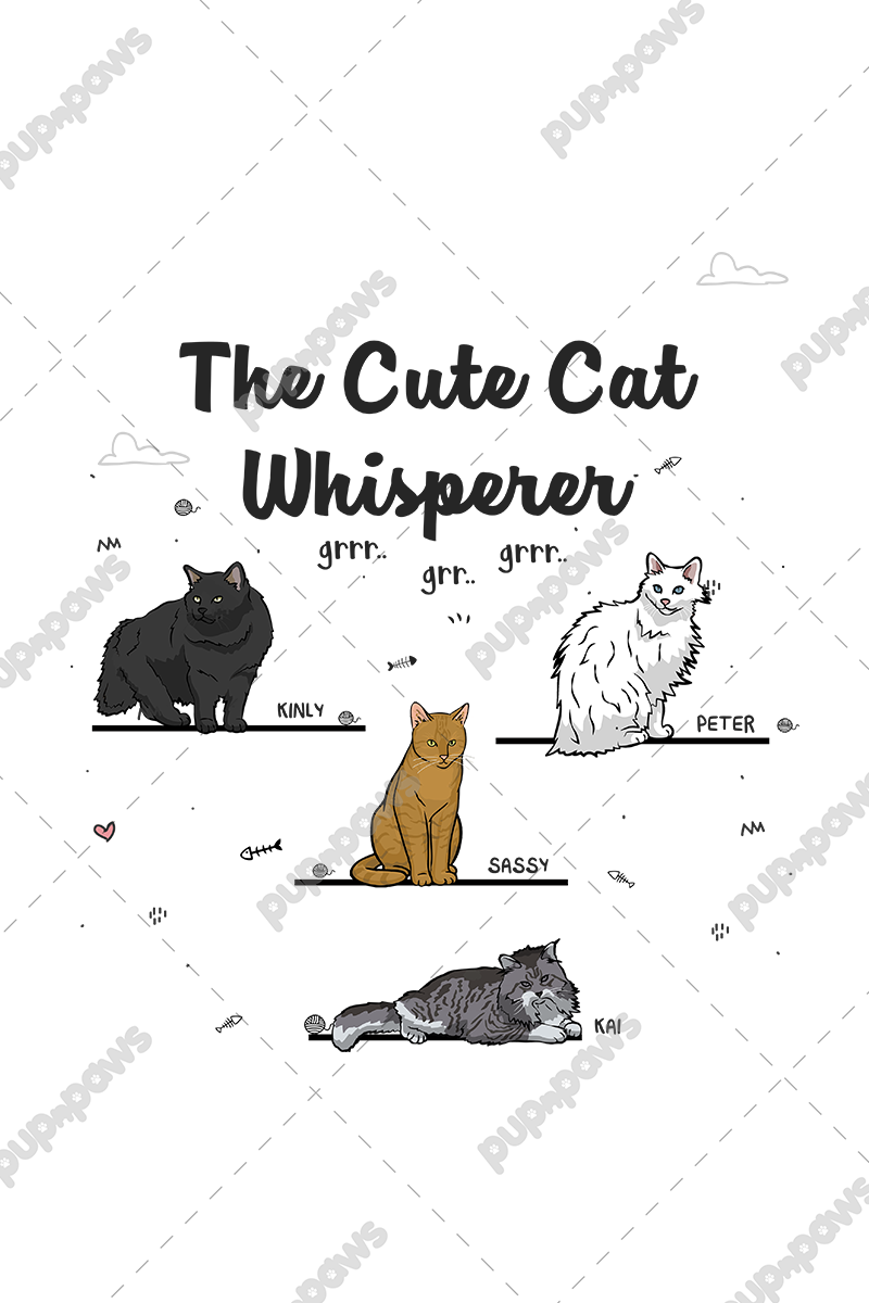 The Cute Cat Whisperer Personalized Sweatshirt