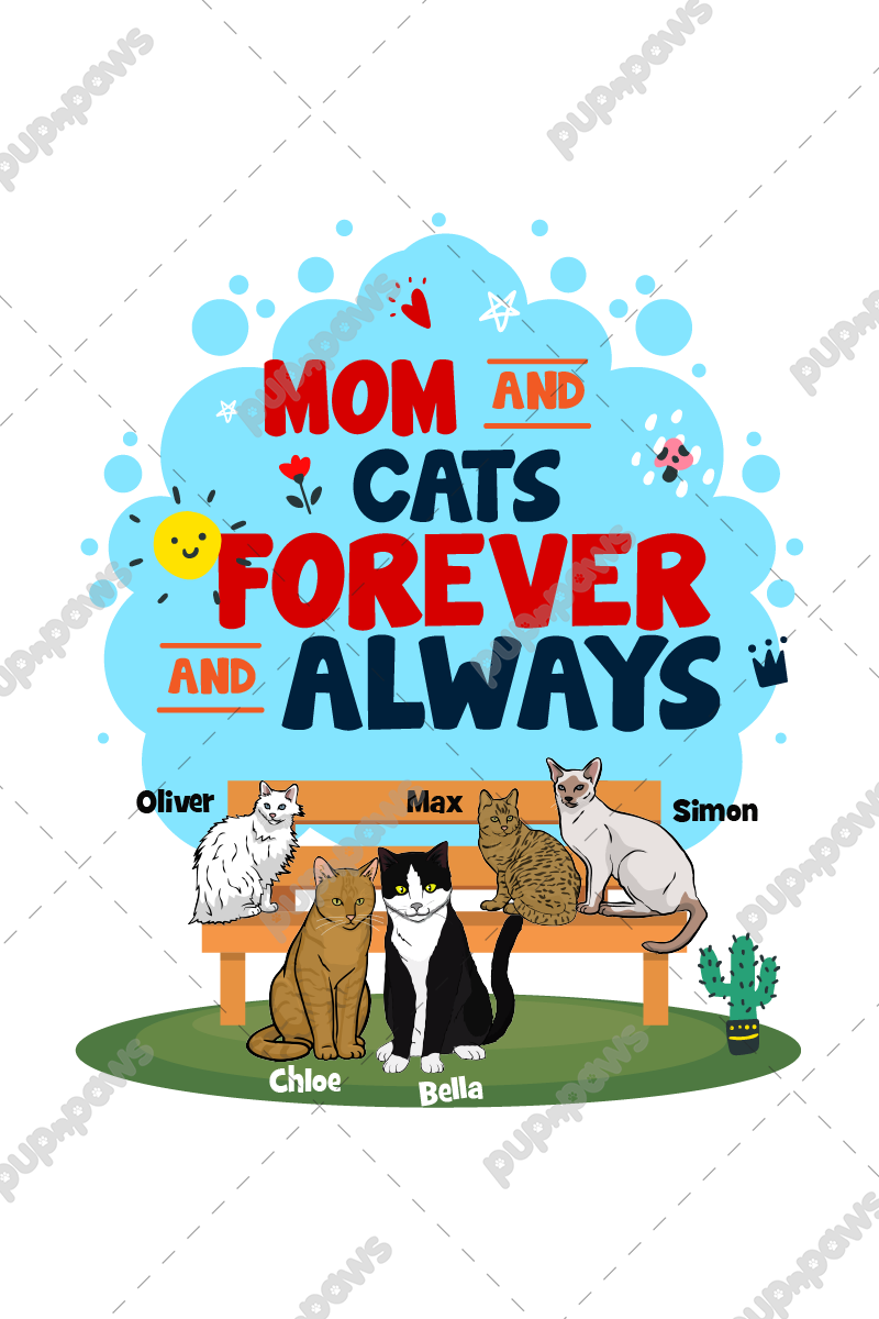 Mom And Cat Forever Always Mug For Cat Lovers