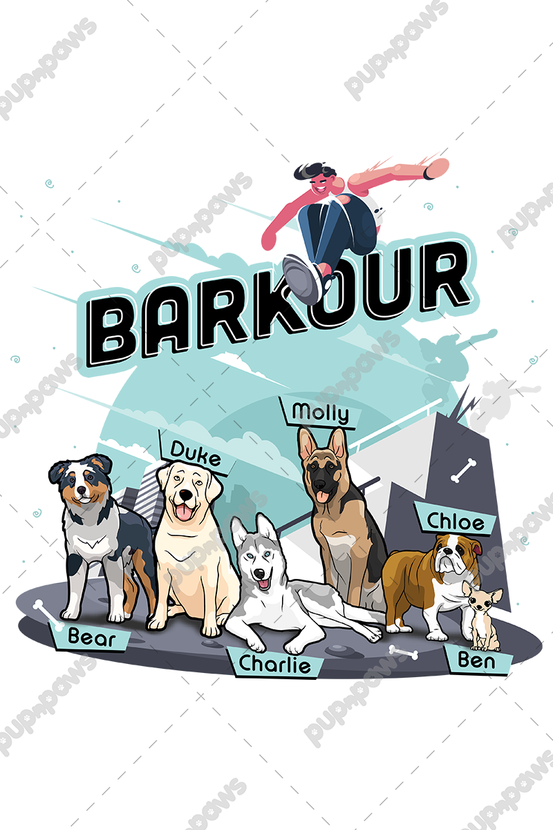 Barkour Customized Dog Lover Tee