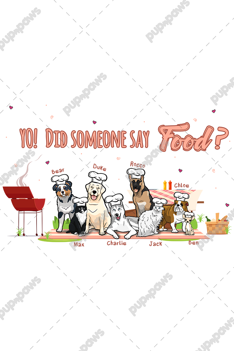 Did You Say Food?? Customized Dog Lover Hoodies