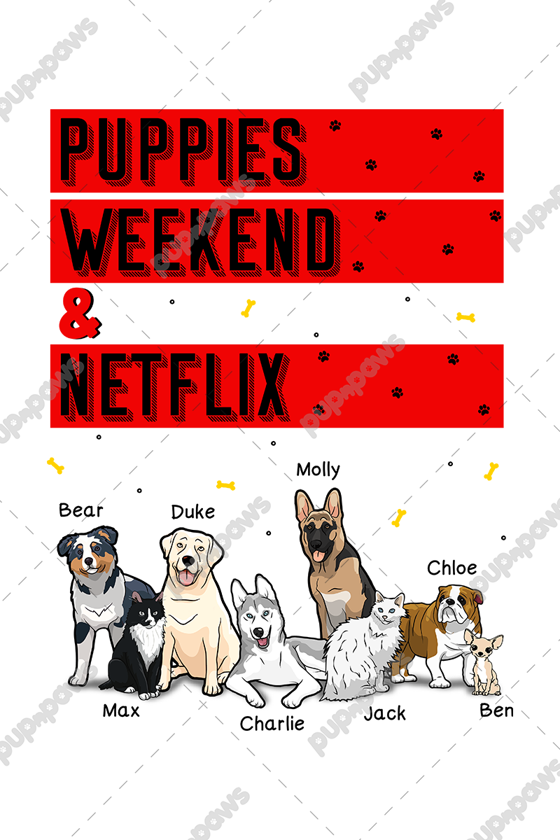 Puppies, Weekends & Netflix Mug For DogLovers