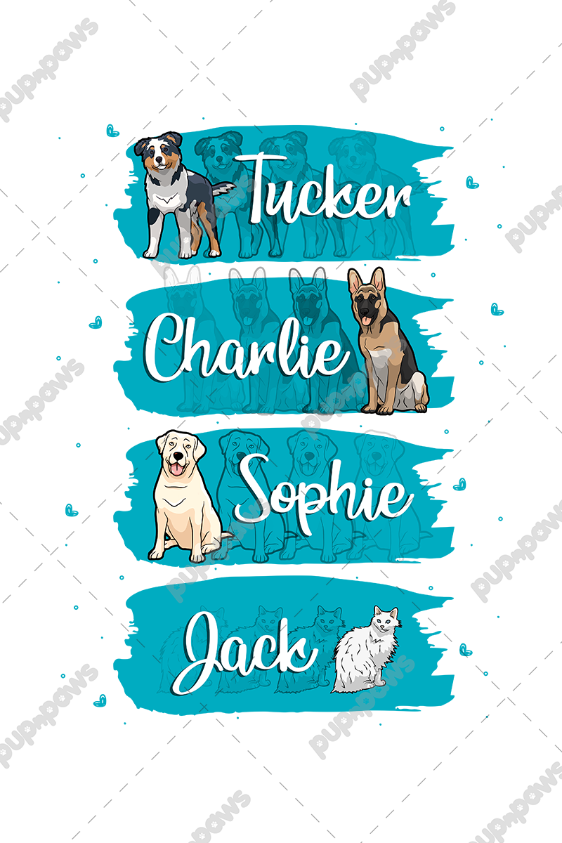 Personalized Paint Themed Tee For DogLover