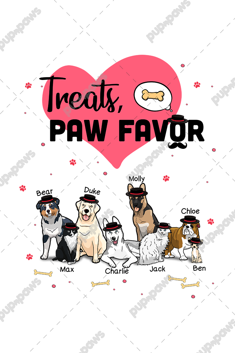 Treats, Paw Favor Customized Mug For Dog Lovers