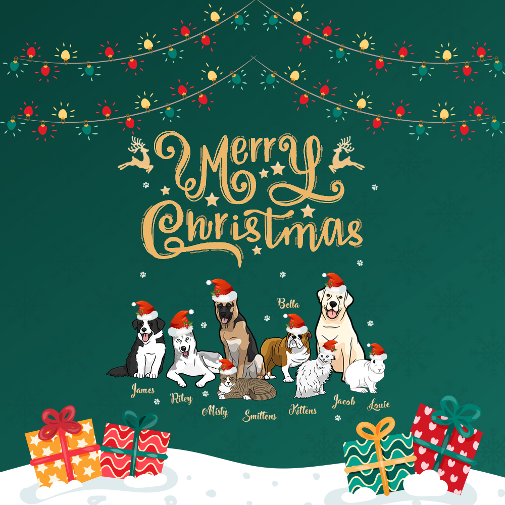 Wallpaper Design 14 Wishing Merry Christmas (Digital Image only)
