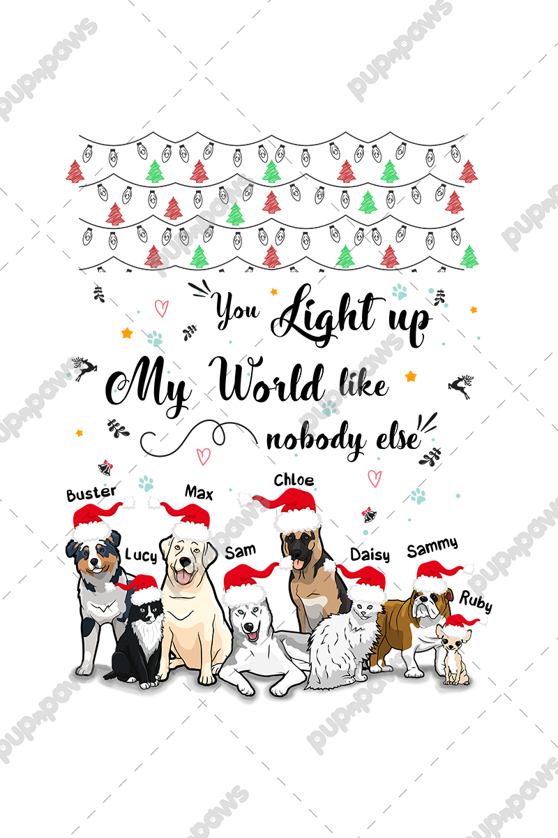 You Light Up My World Sweatshirt For Dog Lover