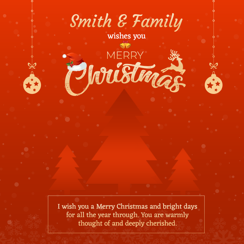 Wallpaper Design 5 Wishing Merry Christmas (Digital Image only)