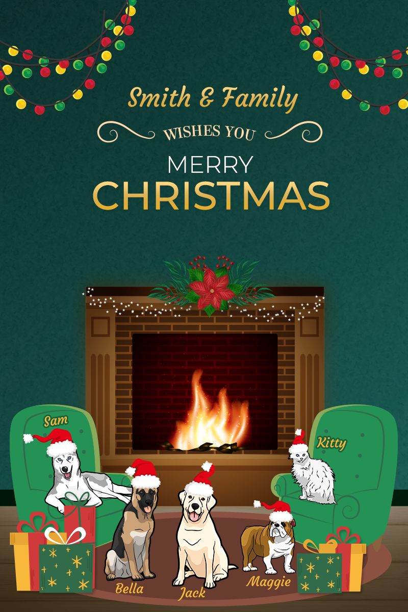 Wallpaper Design 1 Wishing Merry Christmas (Digital Image only)