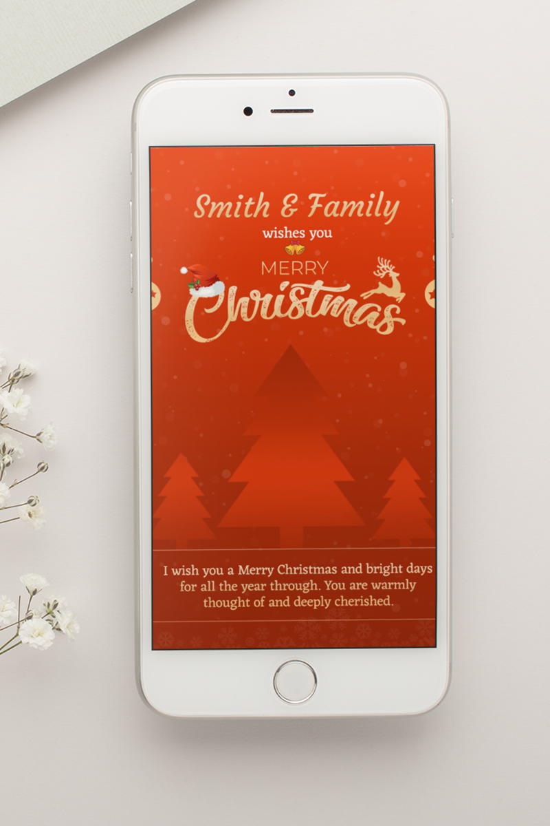 Wallpaper Design 5 Wishing Merry Christmas (Digital Image only)