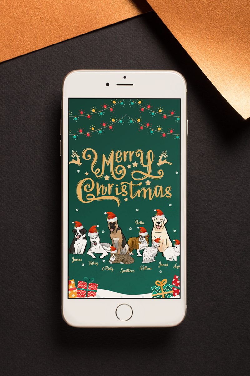Wallpaper Design 14 Wishing Merry Christmas (Digital Image only)