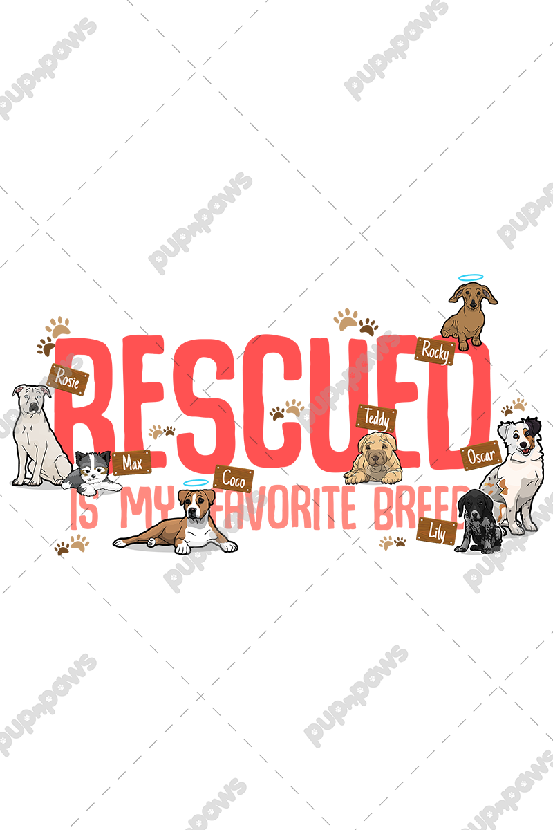 Rescue Is My Favorite Breed Customized Sweatshirt For Dog Lovers