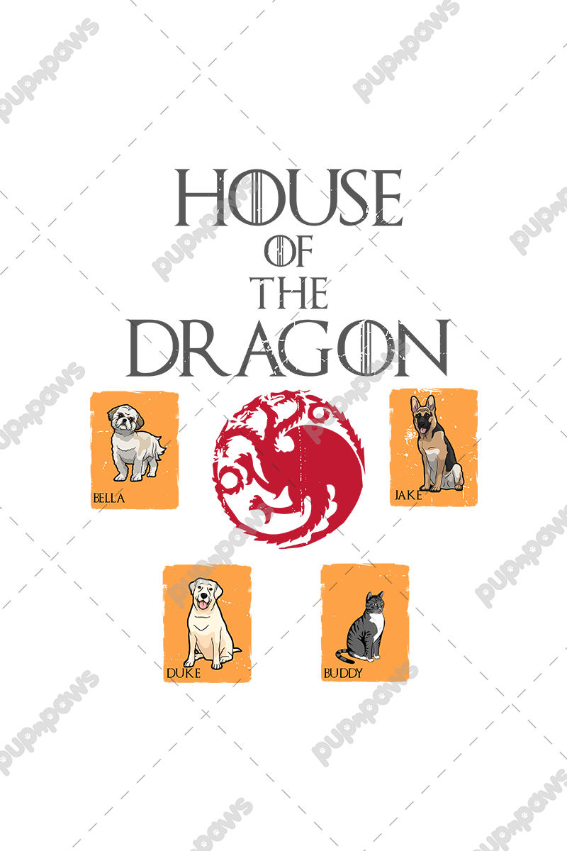 "House Of Dragon" Themed Personalized Throw Blanket (Premium Sherpa)