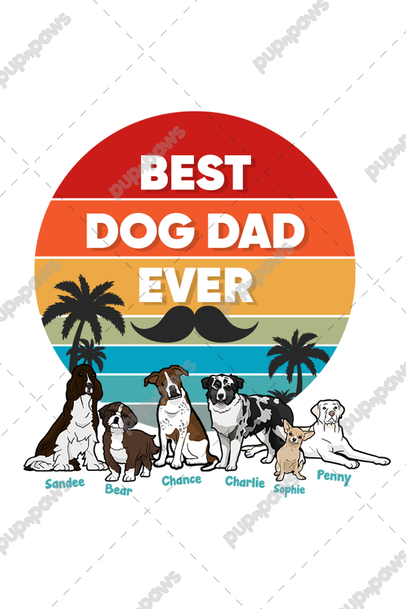 Personalized Best Dad Dog Sweatshirt For DogLovers