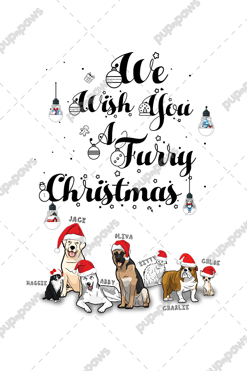 We Wish You Furry Christmas Tee