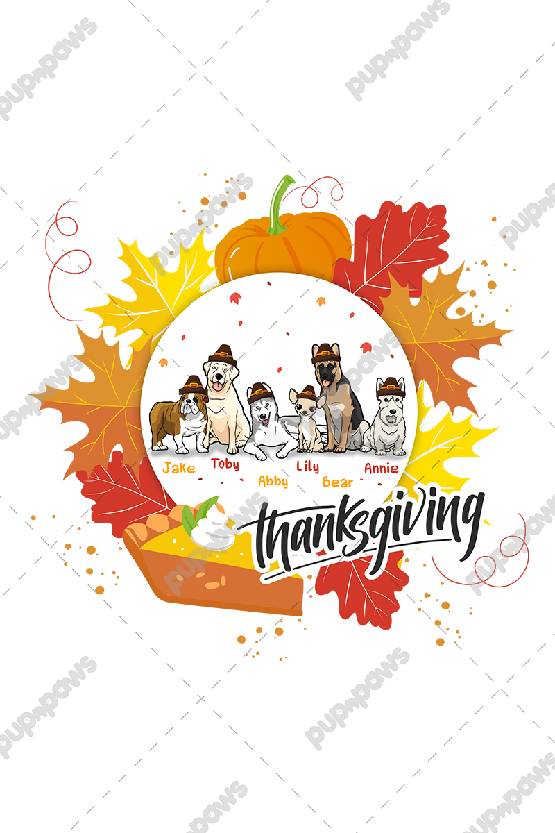 Customized Thanksgiving Themed Mug For Dog Lovers