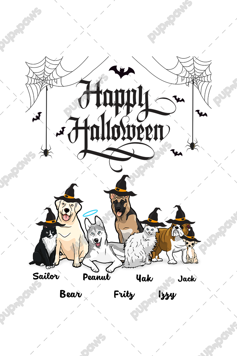 Happy Halloween Personalized Tee For Dog Lovers